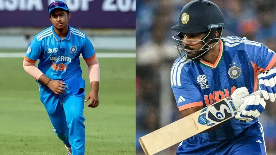 Vaibhav Sooryavanshi and Sanju Samson [Source: AFP]